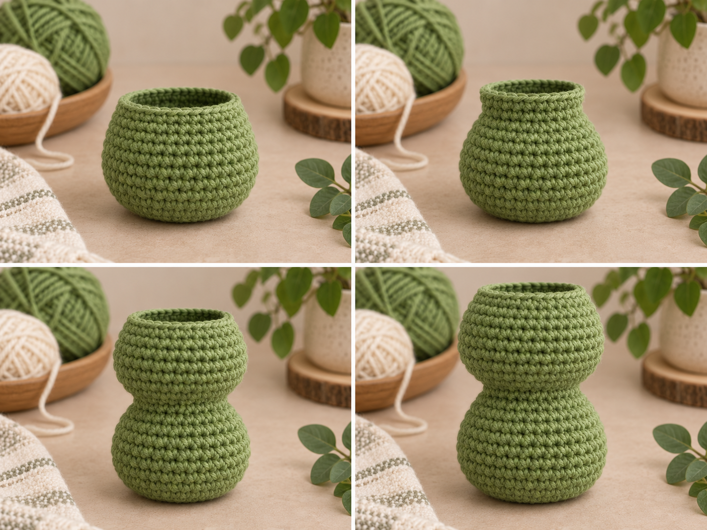 Crochet frog body and head shaping tutorial